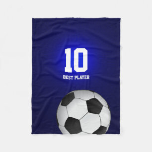 Personalizable Soccer Football ball Fleece Blanket