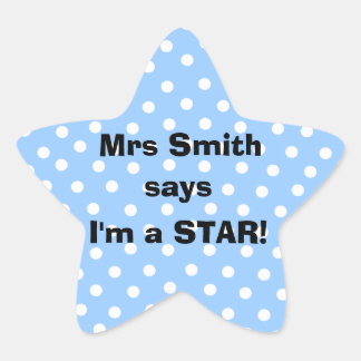 Personalizable Teacher stickers - I'm a star
