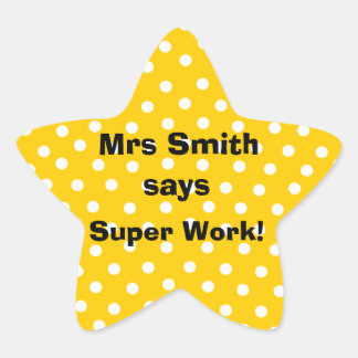 Personalizable Teacher stickers - Super Work