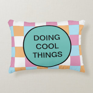 Personalizable Text Accent Pillow