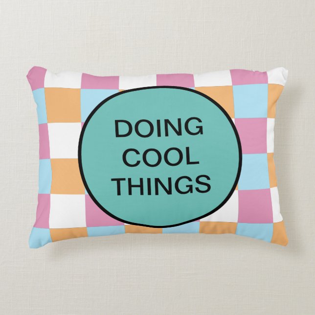 Personalizable Text Accent Pillow (Front)