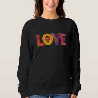 Personalizable Valentine’s Day Heart Love Women’s  Sweatshirt