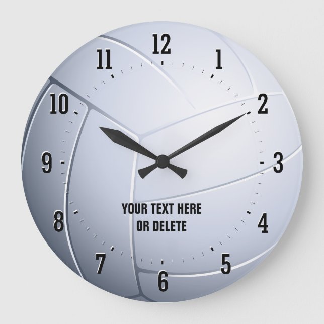 Personalizable Volleyball | Sport Gifts Large Clock (Front)