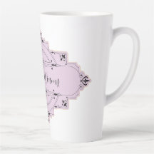 Personalizable wedding bride latte coffee mug