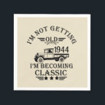 Personalizd eighty vintage 80th birthday party napkin<br><div class="desc">Make your birthday special with this unique design. Add a touch of sophisticated elegance to your birthday celebration with our exquisite, one-of-a-kind designs. These graphics bring sophistication and originality to any product, creating a memorable and stylish gift. They are perfect for those who appreciate a touch of timeless glamour on...</div>