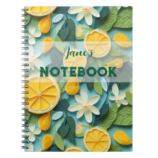 Personalize: 3D lemon Notebook