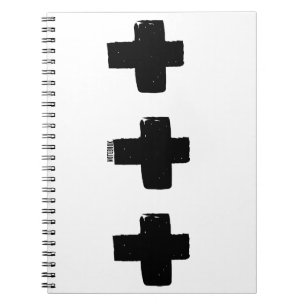 PERSONALIZE: Abstract Painting Monochromatic 5/5 Notebook