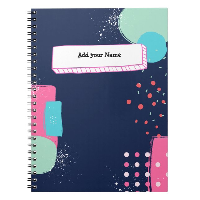 PERSONALIZE: Abstract with Spots | Notebook  (Front)