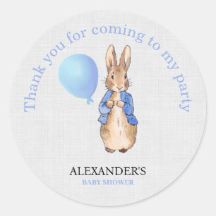 Personalize Add Child's name Peter Thank you  Classic Round Sticker