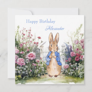 Personalize Add Child's Name Peter the Rabbit  Card