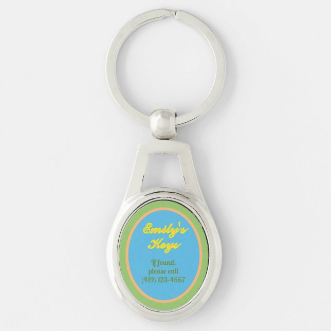PERSONALIZE AND CUSTOMIZE THIS  KEY CHAIN (Front)