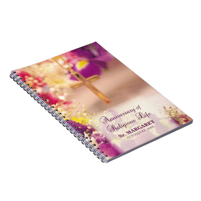 Personalize, Anniversary Religious Life, Nun Notebook (Right Side)