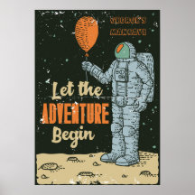Personalize Astronaut The Adventure Begin Man Cave