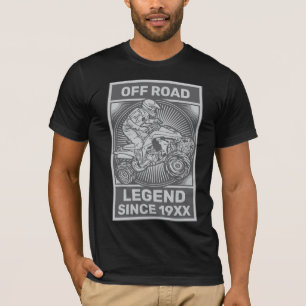 Personalize ATV Off Road Legend Custom Birthday T- T-Shirt