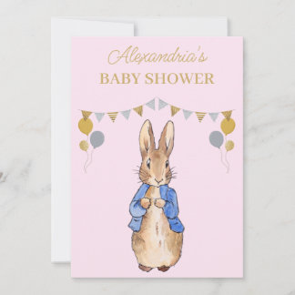 Personalize Baby Shower Peter the rabbit Invitation