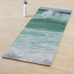 Personalize Beach Seaside Sea Waves Fitness Yoga Mat