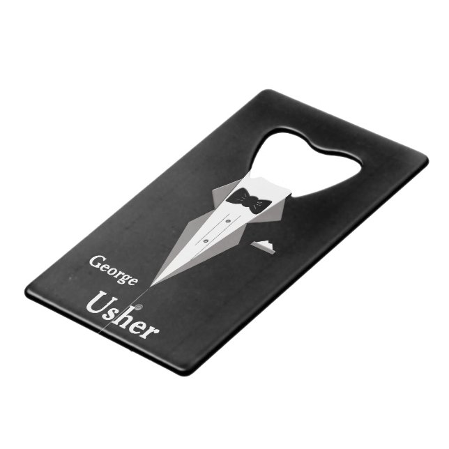 Personalize Best Man/Usher/Groom Bottle Opener (Front Angled)