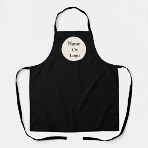 Personalize Black Logo Apron