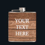 Personalize Black Wood Hip Flask<br><div class="desc">This is Black Chalkboard Modern Flask. This flask feature is a Black Chalkboard background. It is Fully customizable. It is a unique gift that's perfect for weddings, birthdays, and special events.</div>