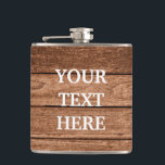 Personalize Black Wood Hip Flask<br><div class="desc">This is Black Chalkboard Modern Flask.  This flask feature is a Black Chalkboard background. It is Fully customizable. It is a unique gift that's perfect for weddings,  birthdays,  and special events.</div>