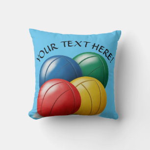 Personalize Bocce Ball Player Gift Decor Cushion