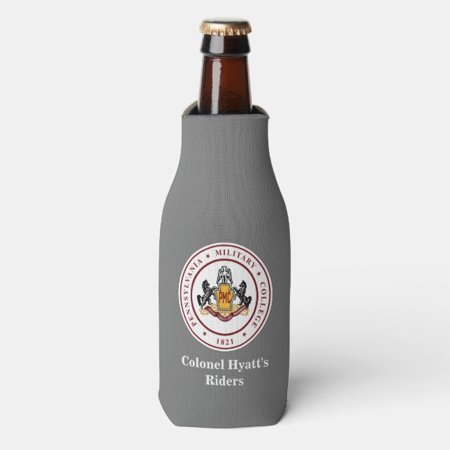 + PERSONALIZE - Bottle Cooler (with Zipper) (Bottle Front)