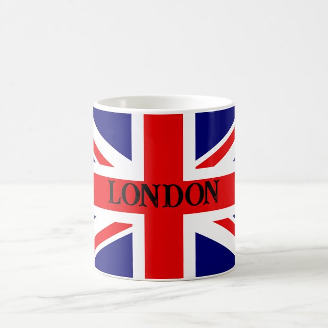 Personalize British Flag London Coffee Mug (Center)