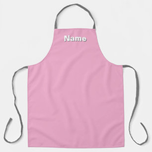 Personalize  Cafe Coffee Shop Pastel Pink   Apron