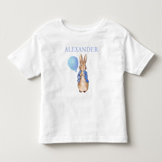 Personalize Child Name Peter the Rabbit Toddler T-Shirt (Front)