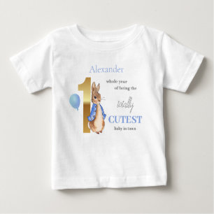 Personalize Child's name Peter the Rabbit  Baby T-Shirt