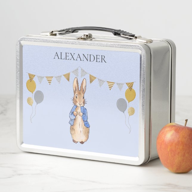 Personalize Child's name Peter the rabbit    Metal Lunch Box (In Situ)