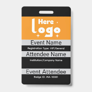 Personalize Conference Attendee Name ID Badge