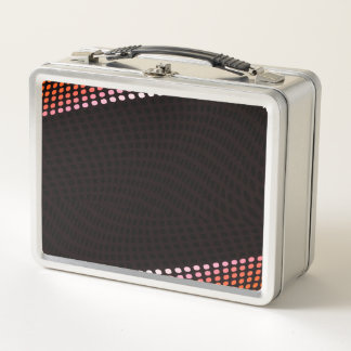 PERSONALIZE - Create Your Own Halftone Edges Metal Lunch Box