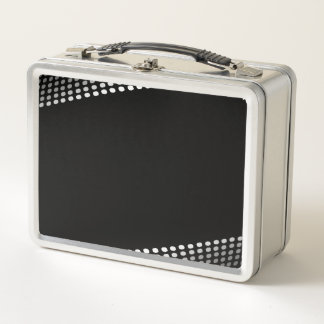 PERSONALIZE - Create Your Own Halftone Edges Metal Lunch Box