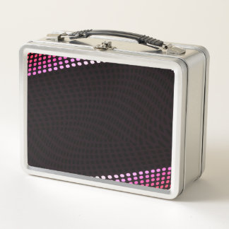 PERSONALIZE - Create Your Own Halftone Edges Metal Lunch Box