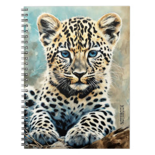 PERSONALIZE: Cute Leopard Cub   Notebook
