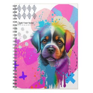 PERSONALIZE: Cute Puppy Dog Notebook