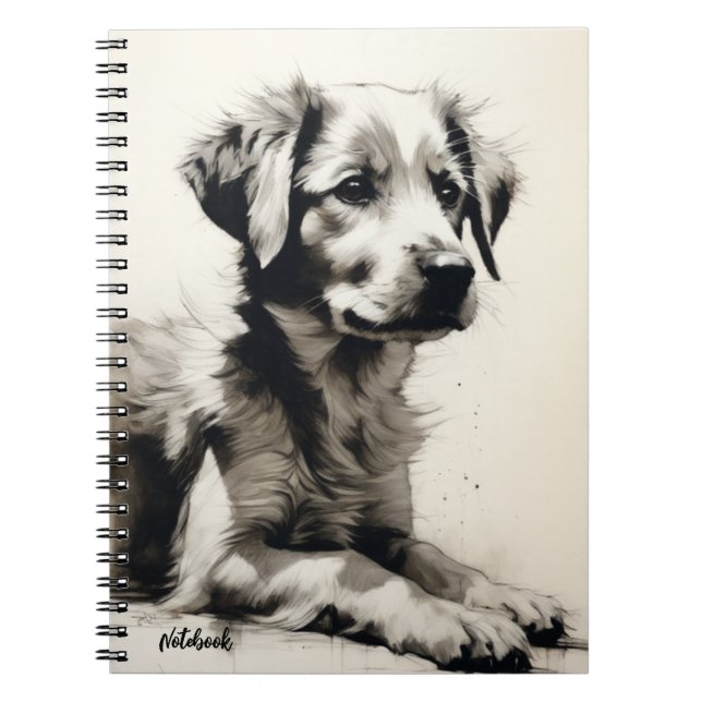 PERSONALIZE: Cute Puppy | Notebook Journal (Front)