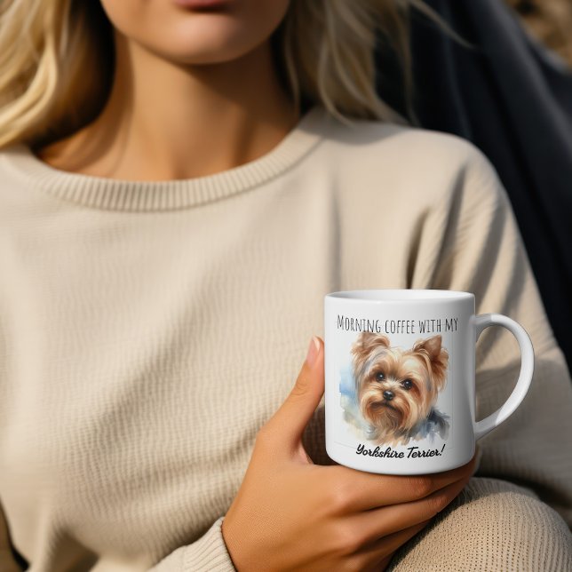  Personalize Cute Yorkshire Terrier Mug (Creator Uploaded)