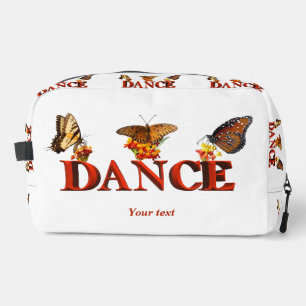 Personalize Dance sign with butterflies Dopp Kit