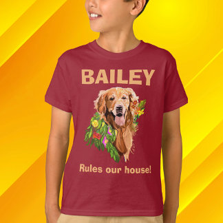 Personalize Dog’s Name and Photo T-Shirt