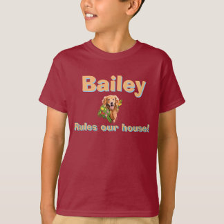 Personalize Dog’s Name and Photo T-Shirt