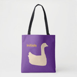 Personalize Duck Theme  Tote Bag
