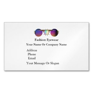 Personalize Fashion Eyewear Sunglasses Vendors Magnetic Business Card