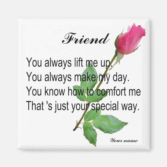 PERSONALIZE FRIEND -MAGNET MAGNET (Front)