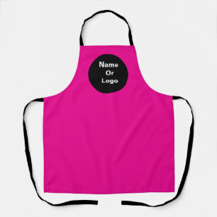 Personalize Fuchia Logo Apron