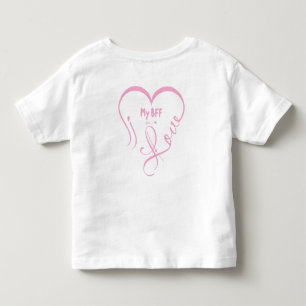 Personalize I Love My BFF • You = ♥ Toddler T-Shirt