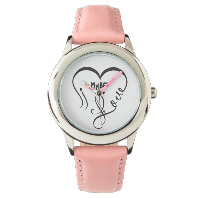 Personalize I Love My BFF • You = ♥ Watch (Front)