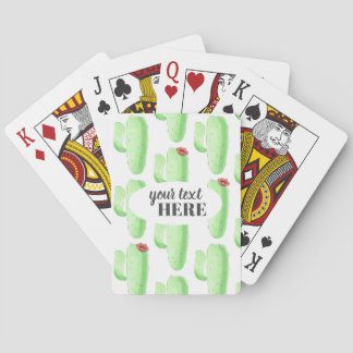 Personalize It! Cactus Themed Playing Cards