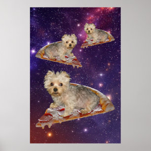 Personalize It! Flying Pizza Pet Poster